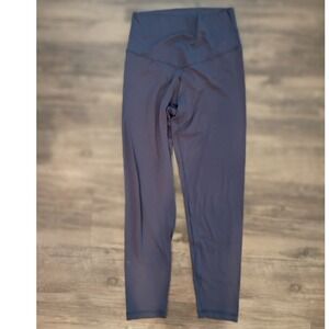 Aerie Chill Play Move Navy Blue High Waisted‎ Leggings Women Medium Short 7/8